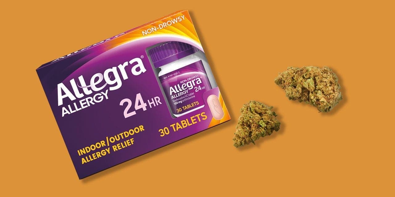 box of allegra and marijuana